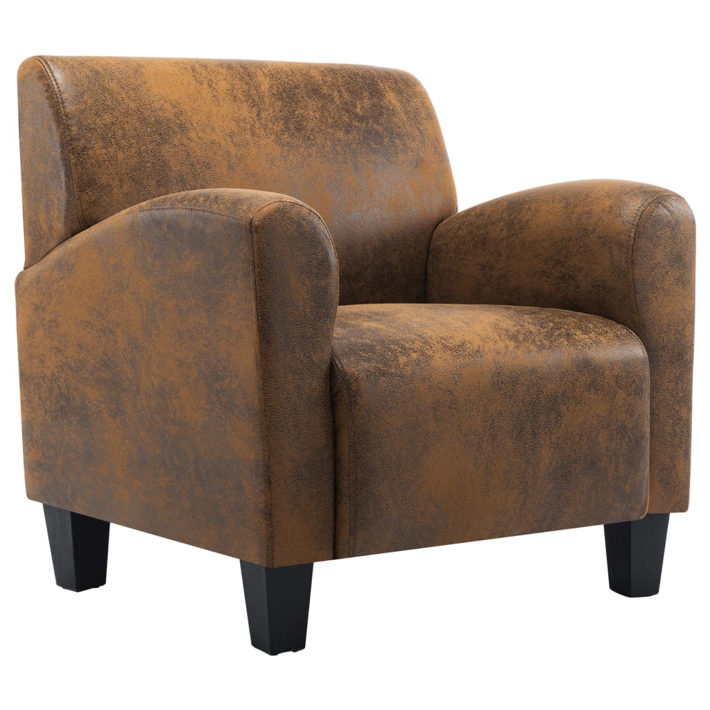 Fauteuil Bruin 70x69x72 cm Kunstsuède