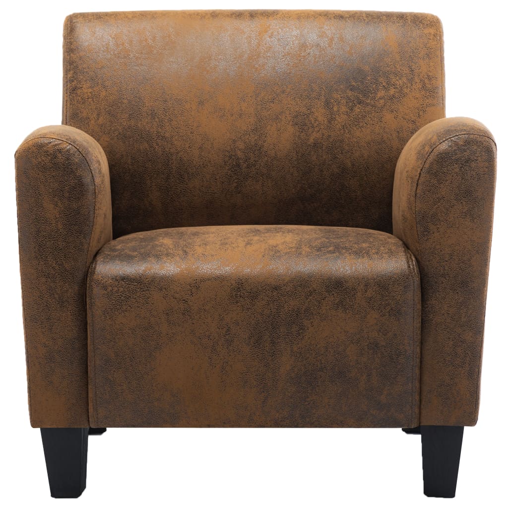 Fauteuil Bruin 70x69x72 cm Kunstsuède
