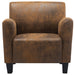 Fauteuil Bruin 70x69x72 cm Kunstsuède