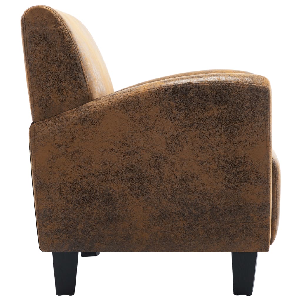 Fauteuil Bruin 70x69x72 cm Kunstsuède