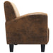 Fauteuil Bruin 70x69x72 cm Kunstsuède