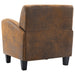 Fauteuil Bruin 70x69x72 cm Kunstsuède