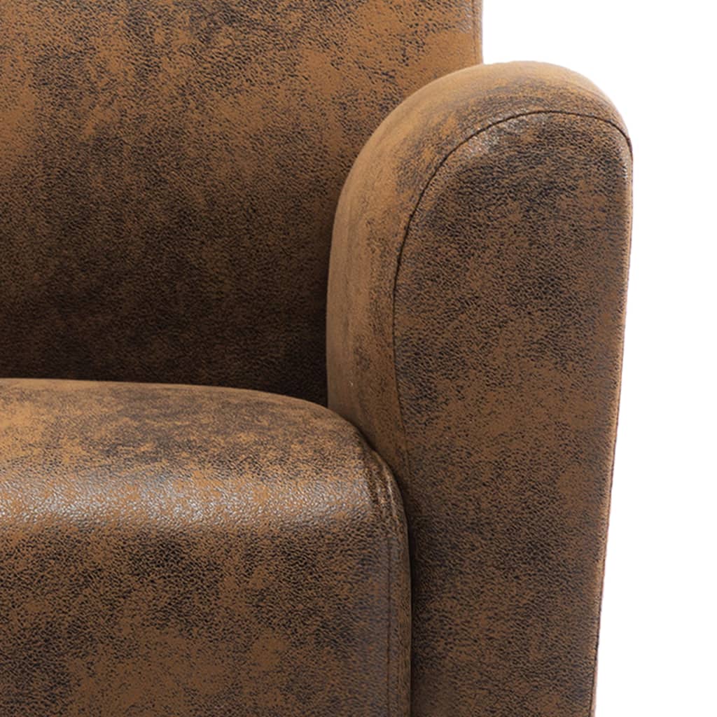 Fauteuil Bruin 70x69x72 cm Kunstsuède