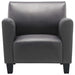Fauteuil kunstleer grijs