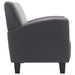 Fauteuil kunstleer grijs