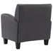 Fauteuil kunstleer grijs