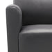 Fauteuil kunstleer grijs