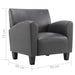 Fauteuil kunstleer grijs