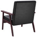 Fauteuil kunstleer zwart