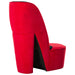 Hakstoel fluweel rood