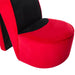Hakstoel fluweel rood