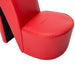 Hakstoel kunstleer rood