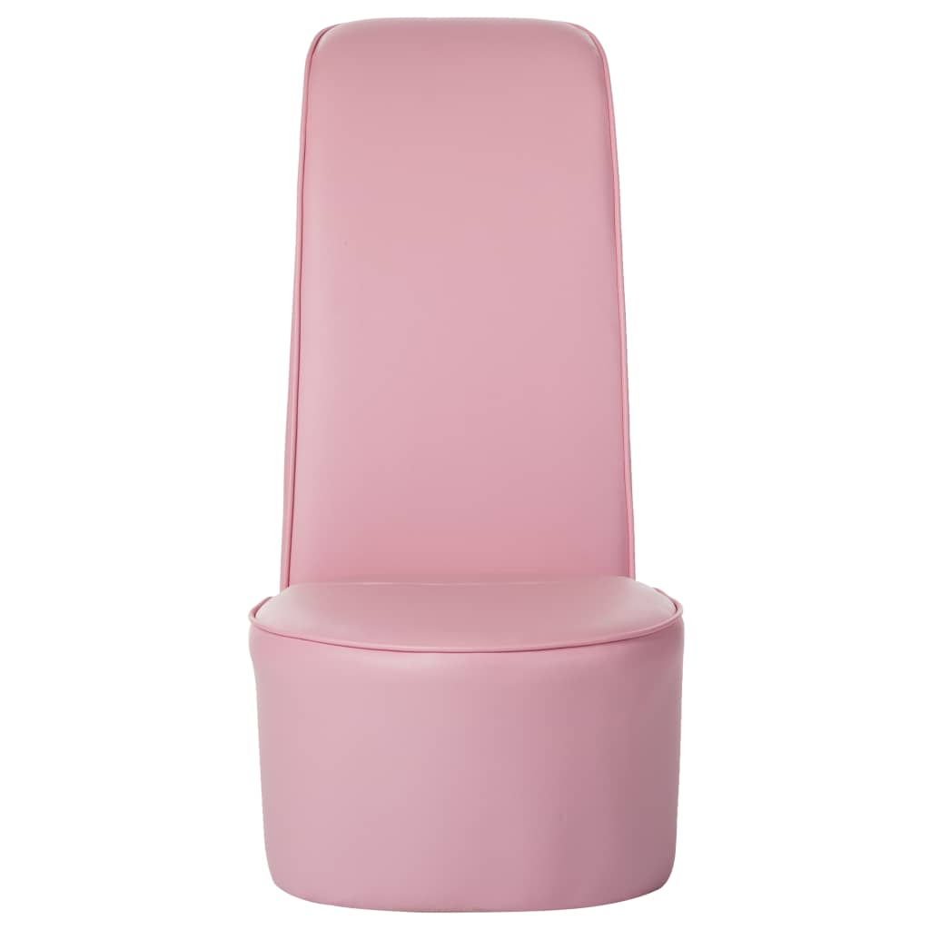 Hakstoel kunstleer roze