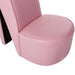 Hakstoel kunstleer roze