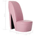Hakstoel kunstleer roze
