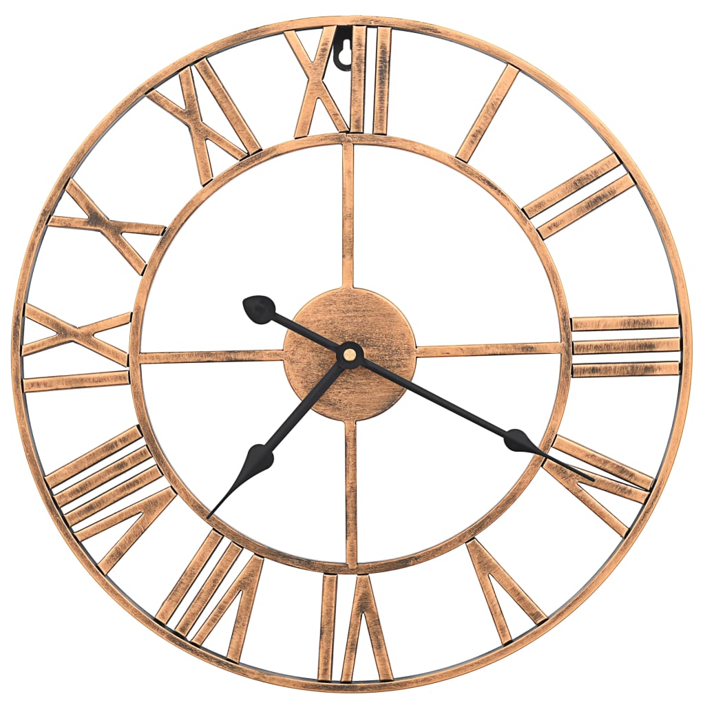 Wandklok 40 cm metaal goudkleurig