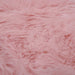 Vloerkleed 60x90 cm kunstschapenvacht roze