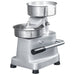 Hamburgerpersmachine met 500 scheidingsbladen 10 cm aluminium