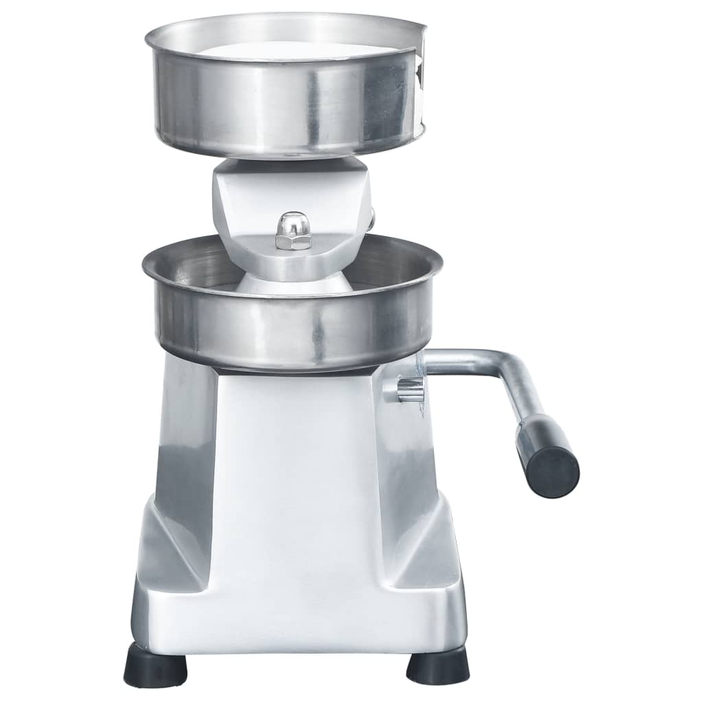 Hamburgerpersmachine met 500 scheidingsbladen 10 cm aluminium