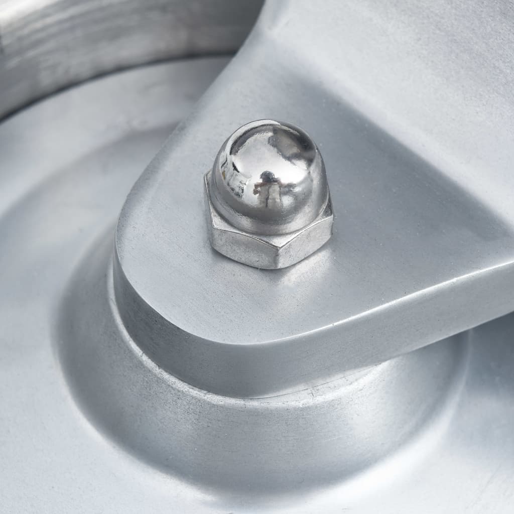 Hamburgerpersmachine met 500 scheidingsbladen 10 cm aluminium