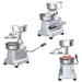 Hamburgerpersmachine met 500 scheidingsbladen 10 cm aluminium