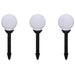 Tuinpadlampen 6 st met grondpin LED 20 cm
