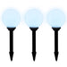 Tuinpadlampen 6 st met grondpin LED 20 cm