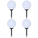 Tuinpadlampen 4 st met grondpin LED 30 cm
