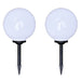 Tuinpadlampen 4 st met grondpin LED 30 cm