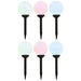 Solarlampen 6 st LED rond 20 cm RGB