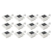 Solarlampen 12 st LED vierkant 12 cm wit