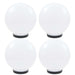 LED-bollampen 4 st rond 25 cm PMMA