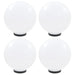 LED-bollampen 4 st rond 30 cm PMMA