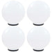 LED-bollampen 4 st rond 40 cm PMMA