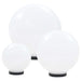 6-delige LED-bollampenset rond 20/30/40 cm PMMA
