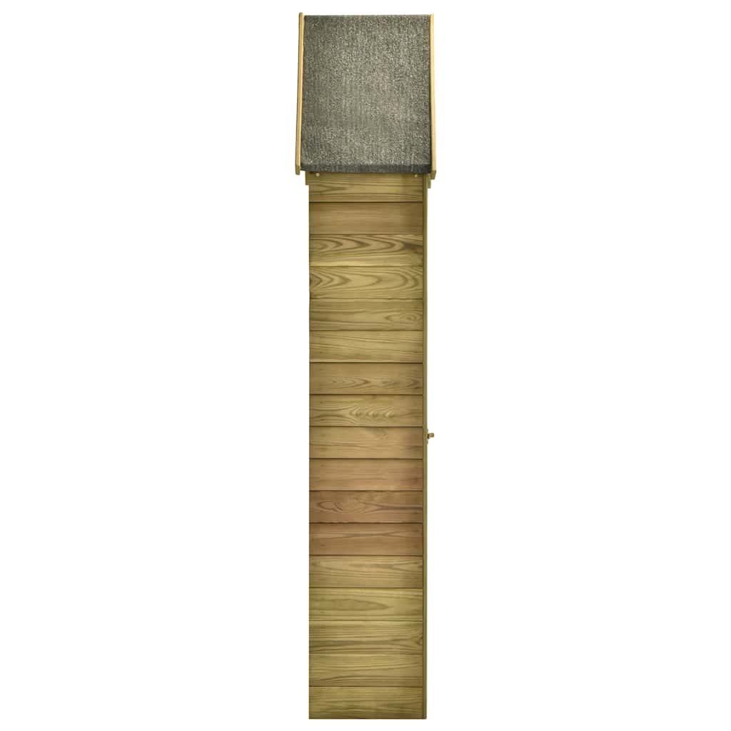 Tuinschuur met deur 69,5x32x178 cm geïmpregneerd grenenhout