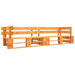 Tuinbank 2-Zits Pallet Hout Honingbruin 1