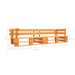 Tuinbank 2-Zits Pallet Hout Honingbruin 1