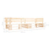 Tuinbank 2-zits pallet hout naturel