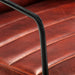Fauteuil echt leer donkerbruin