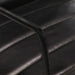 Fauteuil echt leer zwart