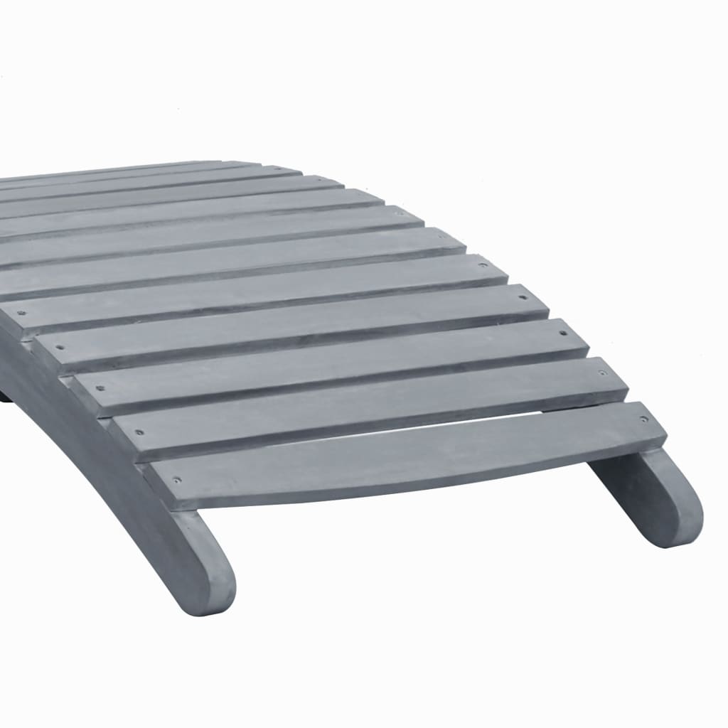 Ligbed massief acaciahout greywash