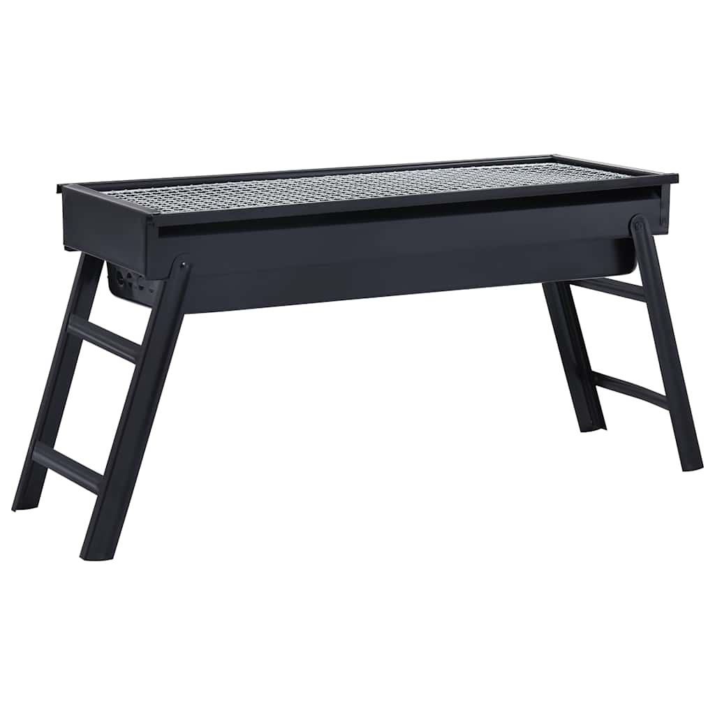 Campingbarbecue draagbaar 60x22,5x33 cm roestvrij
