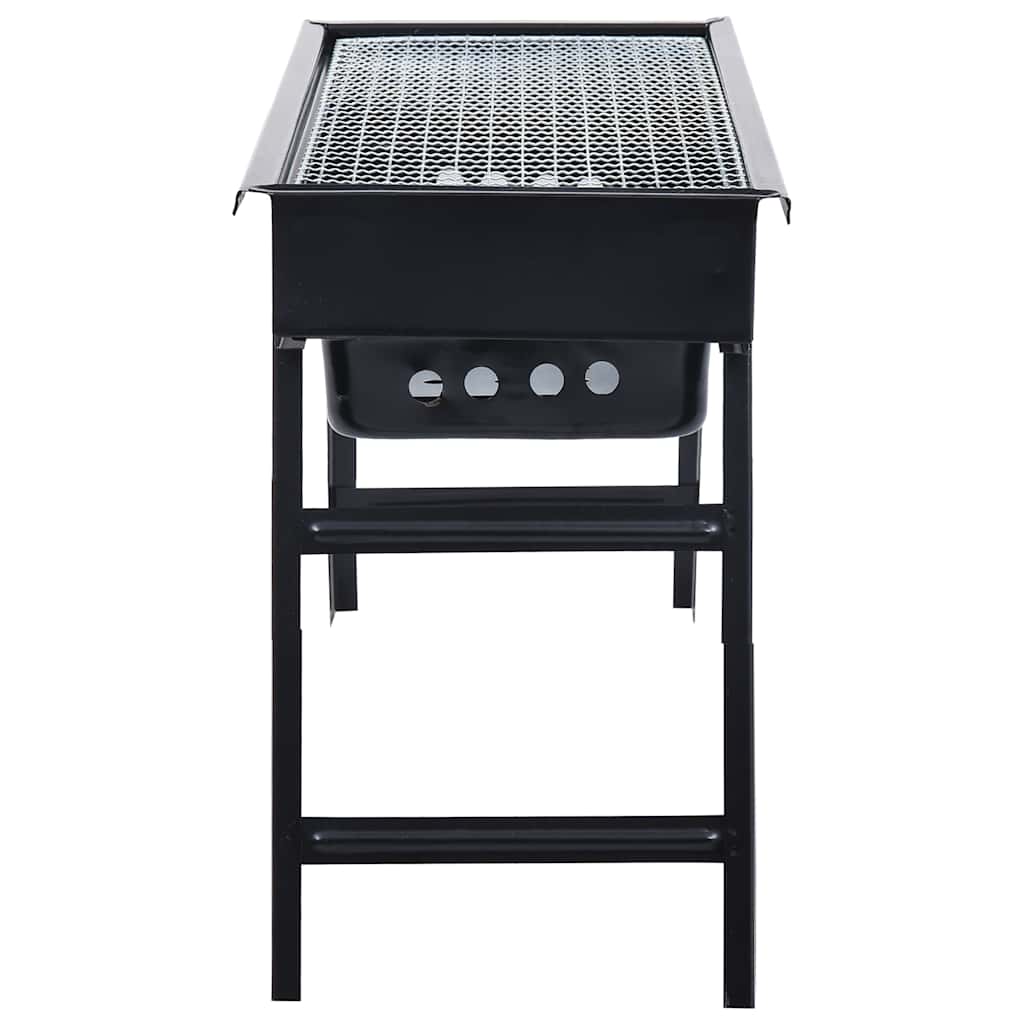 Campingbarbecue draagbaar 60x22,5x33 cm roestvrij