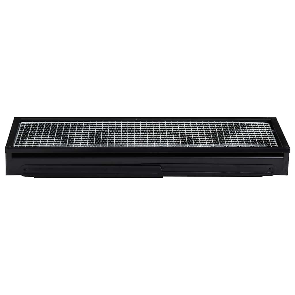 Campingbarbecue draagbaar 60x22,5x33 cm roestvrij
