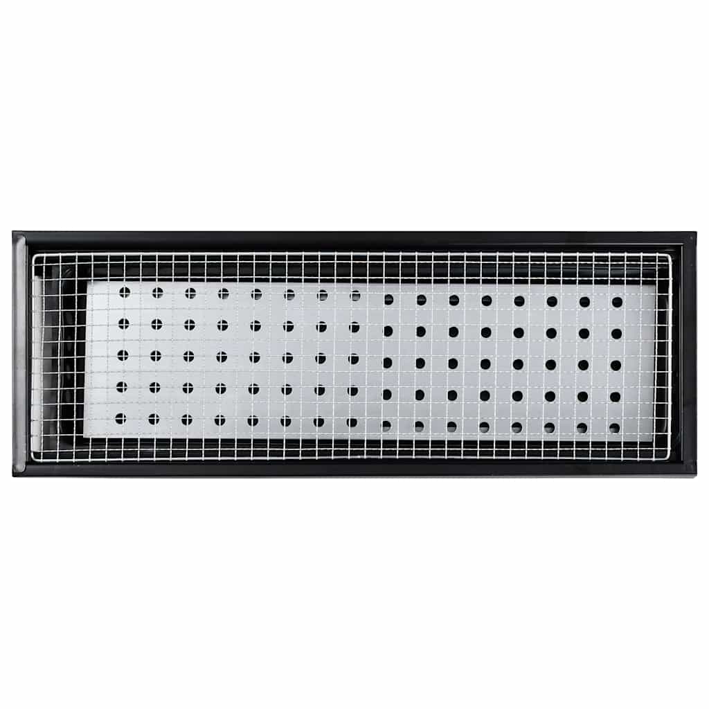 Campingbarbecue draagbaar 60x22,5x33 cm roestvrij