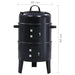 Houtskoolroker barbecue-grill 3-in-1 40x80 cm