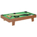 Minipooltafel 3 Feet 92x52x19 cm bruin en groen