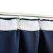 Gordijnen verduisterend met haken 2 st 140x225 cm blauw