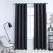 Gordijnen verduisterend met ringen 2 st 140x225 cm antraciet